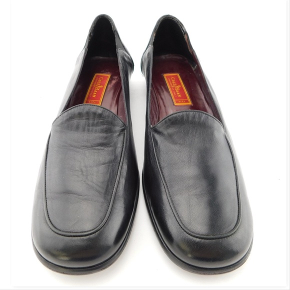 Unworn COLE HAAN Black Leather Loafers Flats 10.5 - Picture 2 of 7